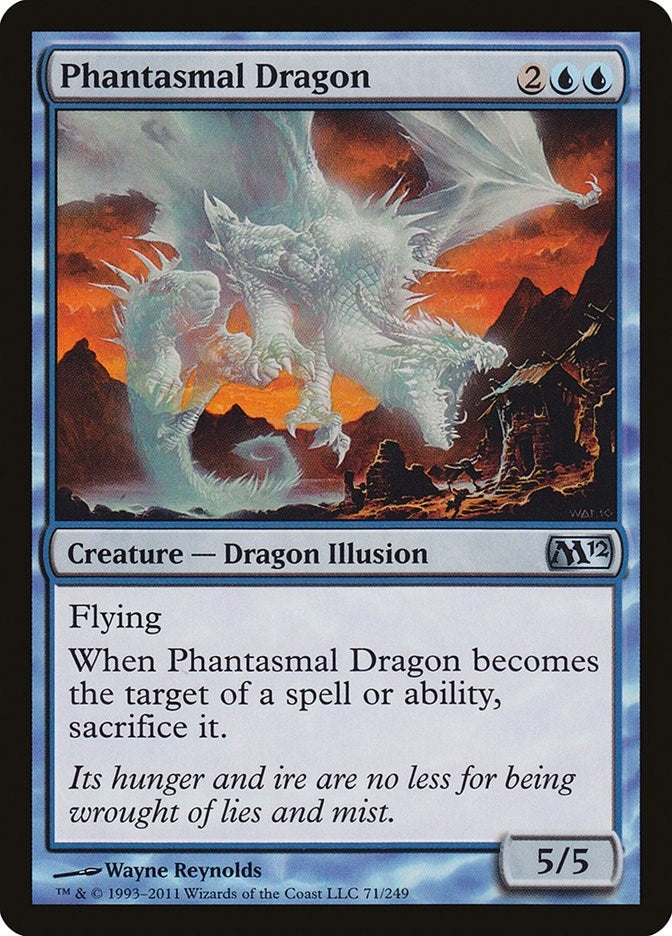Phantasmal Dragon (71) (Magic 2012 (M12))