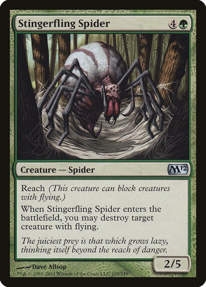 Stingerfling Spider (197) (Magic 2012 (M12))