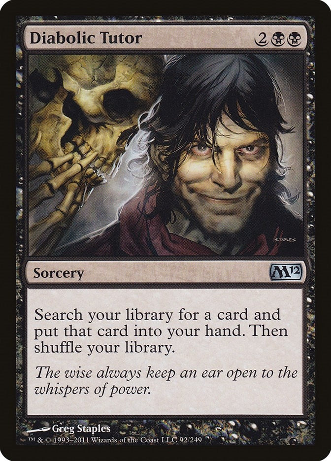 Diabolic Tutor (92) (Magic 2012 (M12))