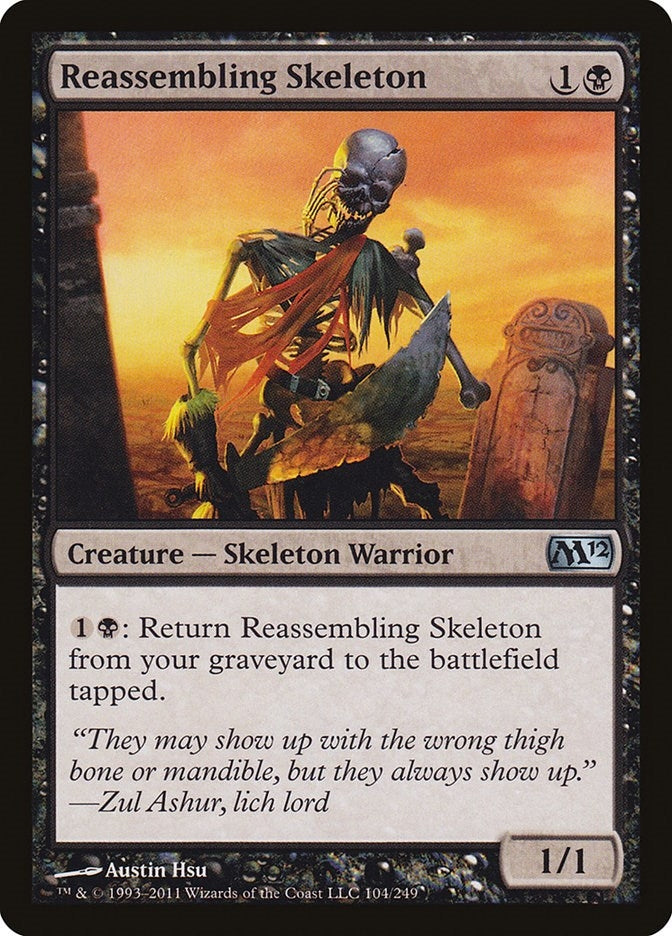 Reassembling Skeleton (104) (Magic 2012 (M12))
