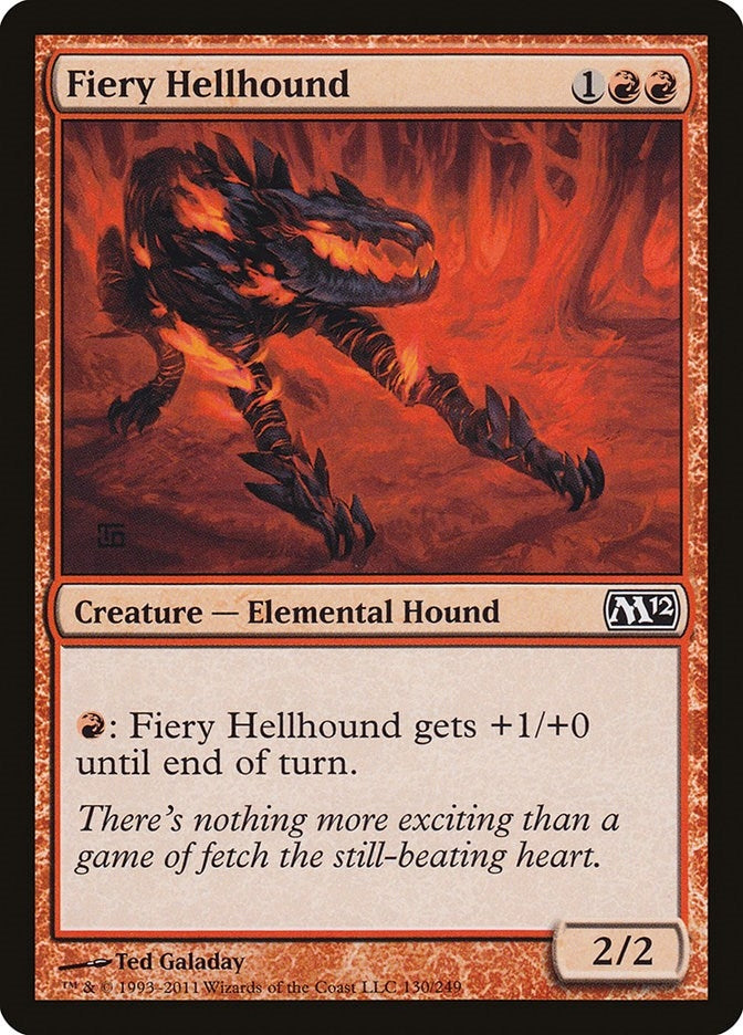 Fiery Hellhound (130) (Magic 2012 (M12))