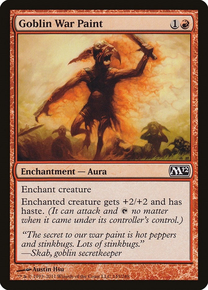 Goblin War Paint (143) (Magic 2012 (M12))