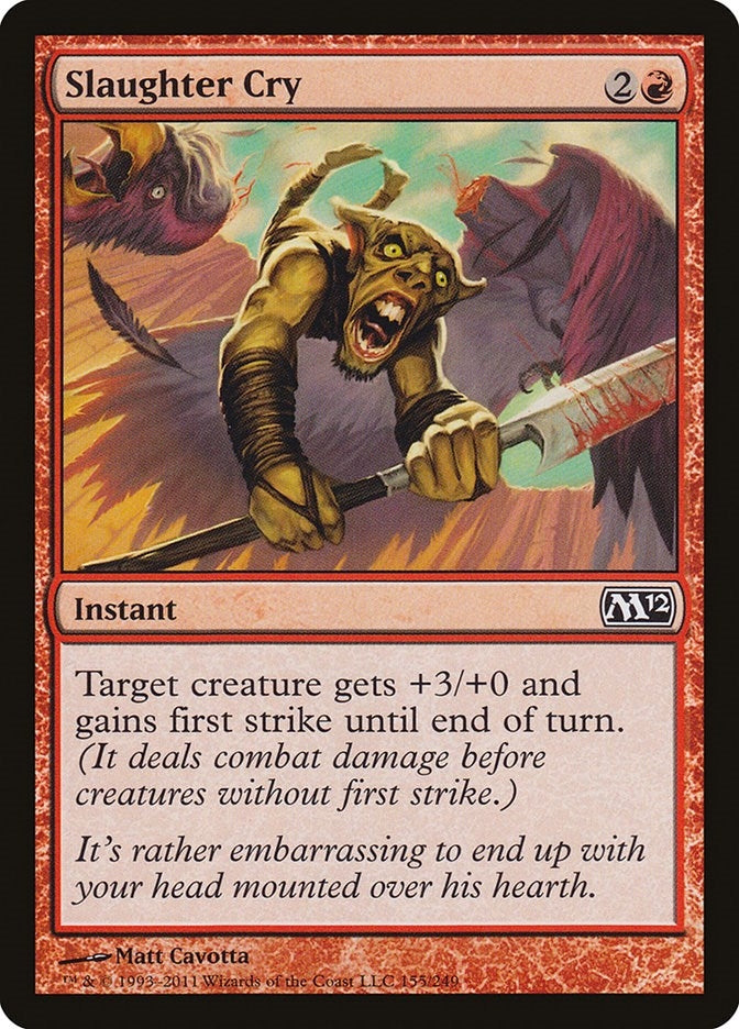 Slaughter Cry (155) (Magic 2012 (M12))