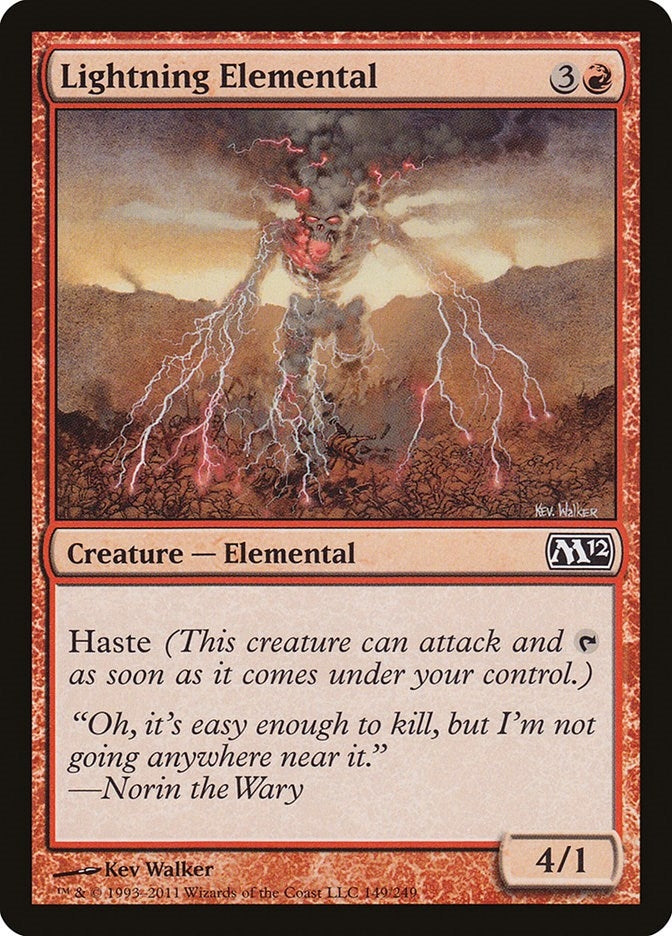 Lightning Elemental (149) (Magic 2012 (M12))