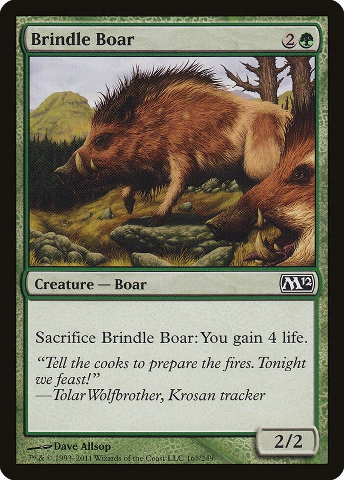 Brindle Boar (167) (Magic 2012 (M12))