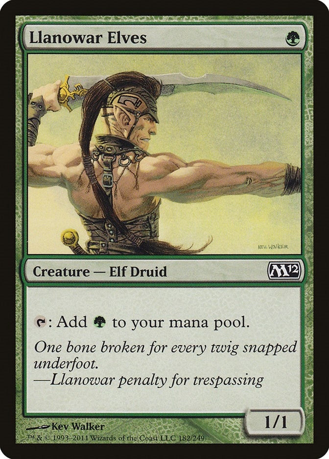 Llanowar Elves (182) (Magic 2012 (M12))
