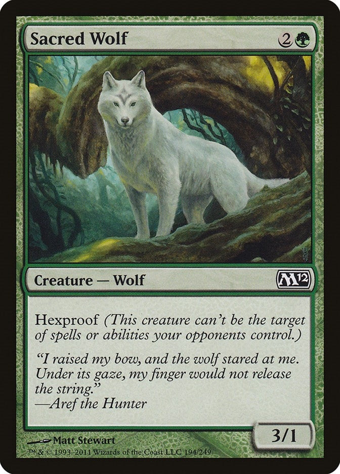 Sacred Wolf (194) (Magic 2012 (M12))