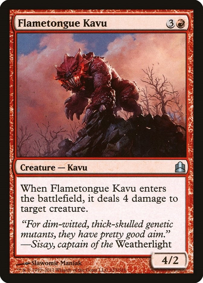 Flametongue Kavu (123) (Commander)