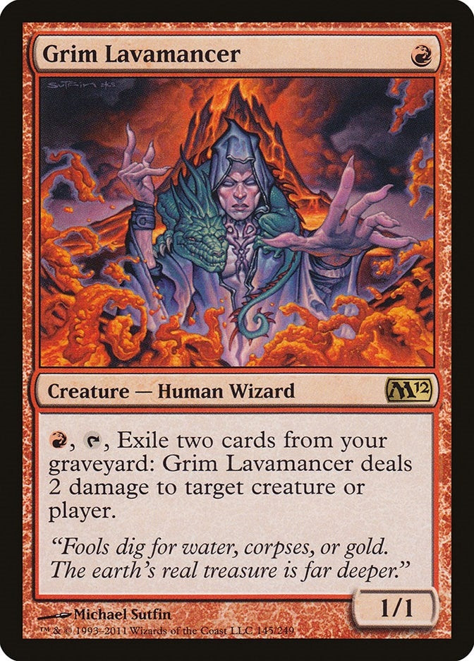 Grim Lavamancer (145) (Magic 2012 (M12))