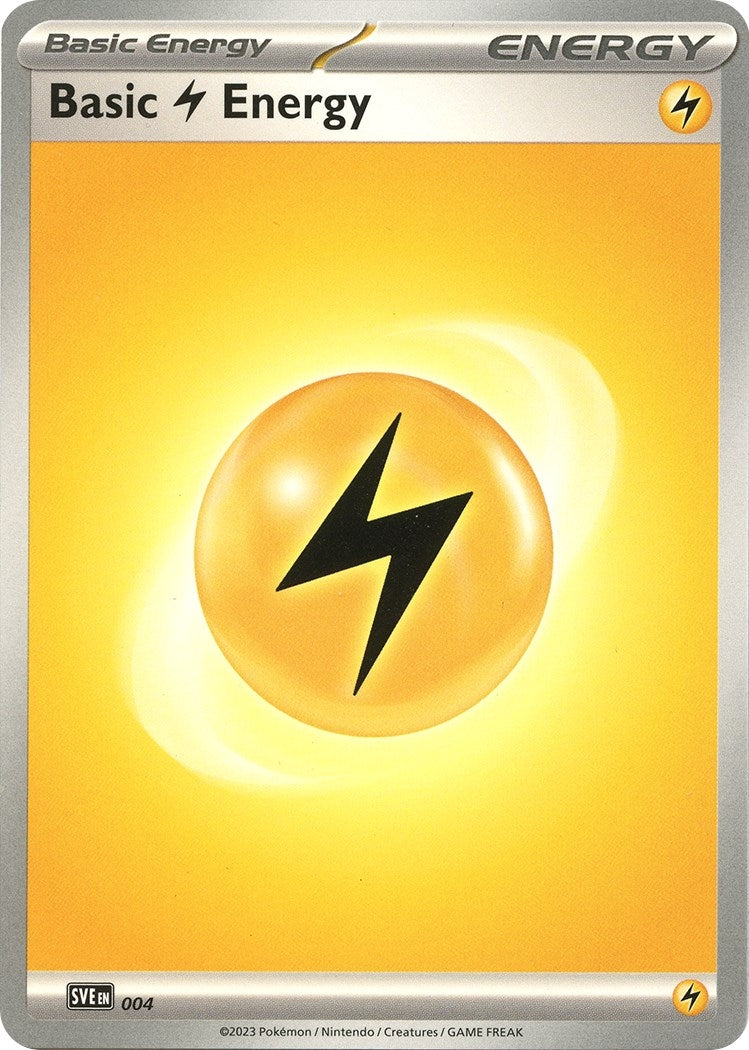Image for Basic Lightning Energy - 004 (004) (SVE: Scarlet & Violet Energies) - Pokemon
