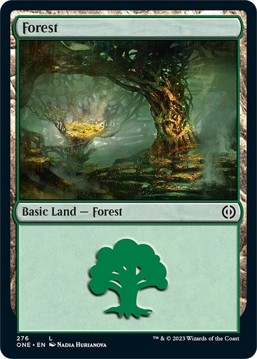Forest (276) (276) (Phyrexia: All Will Be One)