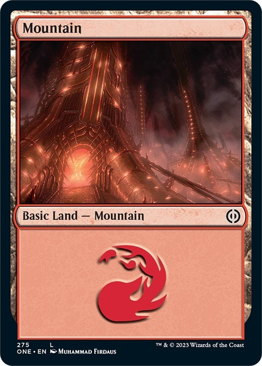 Mountain (275) (275) (Phyrexia: All Will Be One)