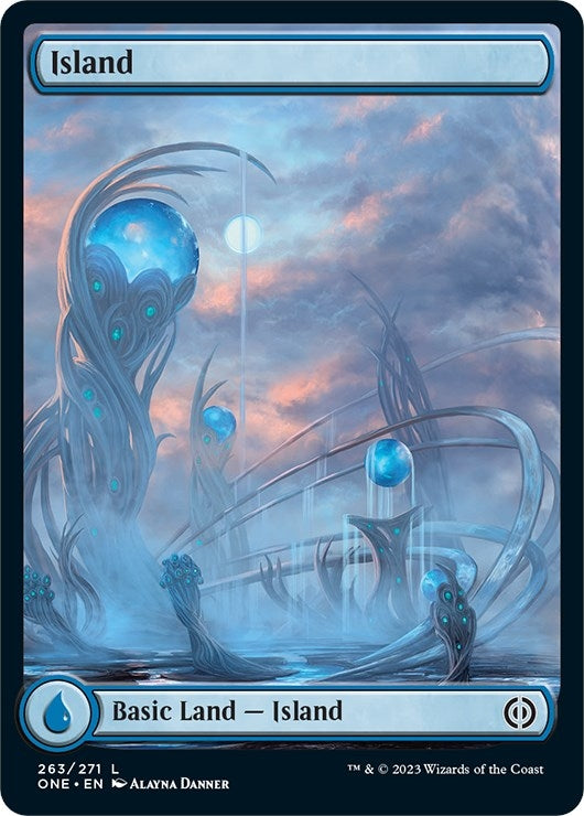 Island (263) - Full Art (263) (Phyrexia: All Will Be One)