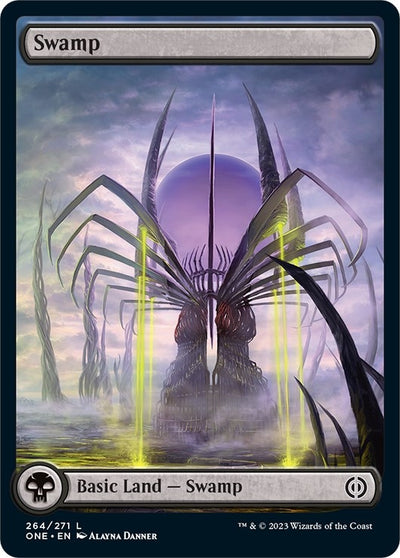 Swamp (264) - Full Art (264) (Phyrexia: All Will Be One)
