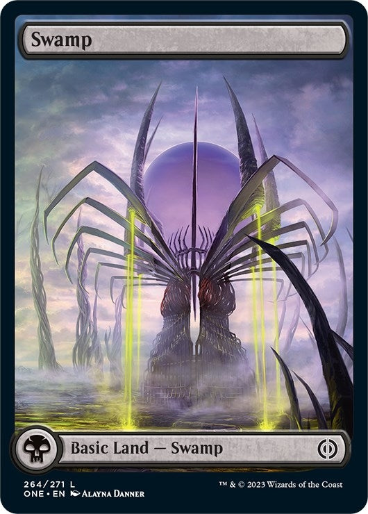 Swamp (264) - Full Art (264) (Phyrexia: All Will Be One)