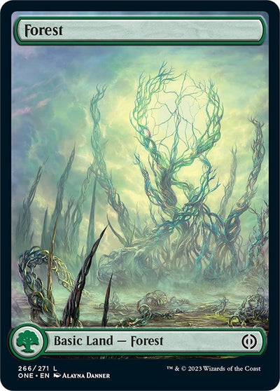Forest (266) - Full Art (266) (Phyrexia: All Will Be One)