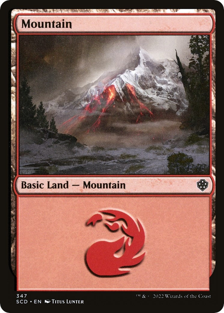 Mountain (347) (347) (Starter Commander Decks)