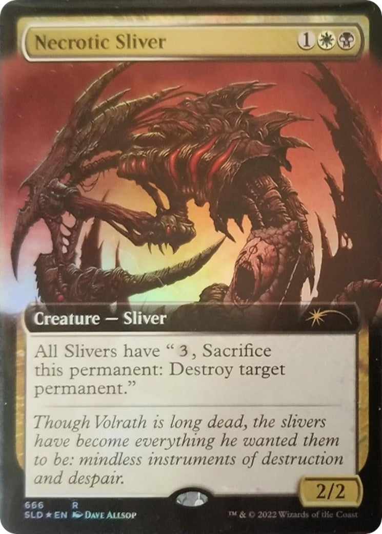 Necrotic Sliver (Extended Art) (666) (Secret Lair Drop Series)