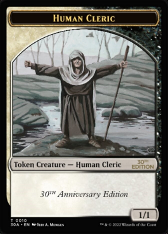 Human Cleric Token (10) (30th Anniversary Edition)