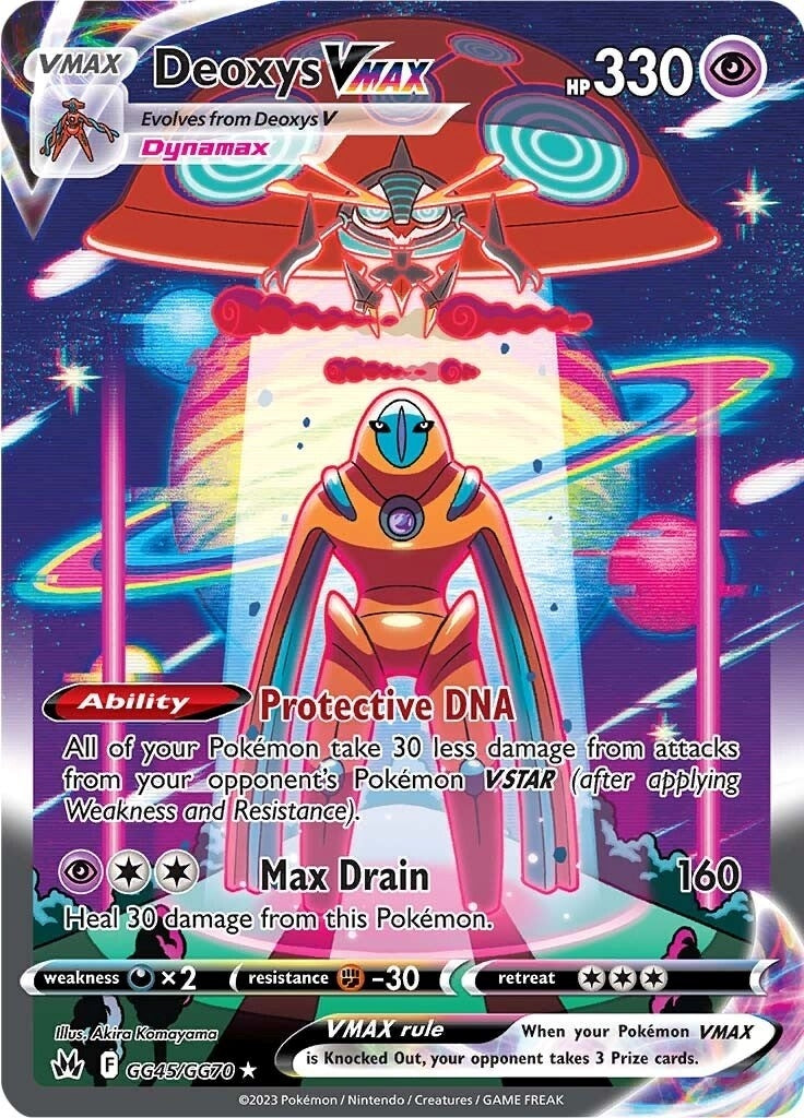Image for Deoxys VMAX (GG45/GG70) (SWSH: Crown Zenith: Galarian Gallery) - Pokemon