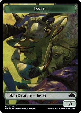 Insect // Construct Double-Sided Token (10 // 14) (Dominaria Remastered)