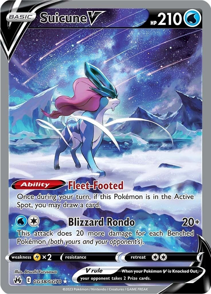 Image for Suicune V (GG38/GG70) (SWSH: Crown Zenith: Galarian Gallery) - Pokemon