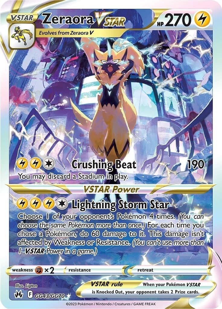 Image for Zeraora VSTAR (GG43/GG70) (SWSH: Crown Zenith: Galarian Gallery) - Pokemon