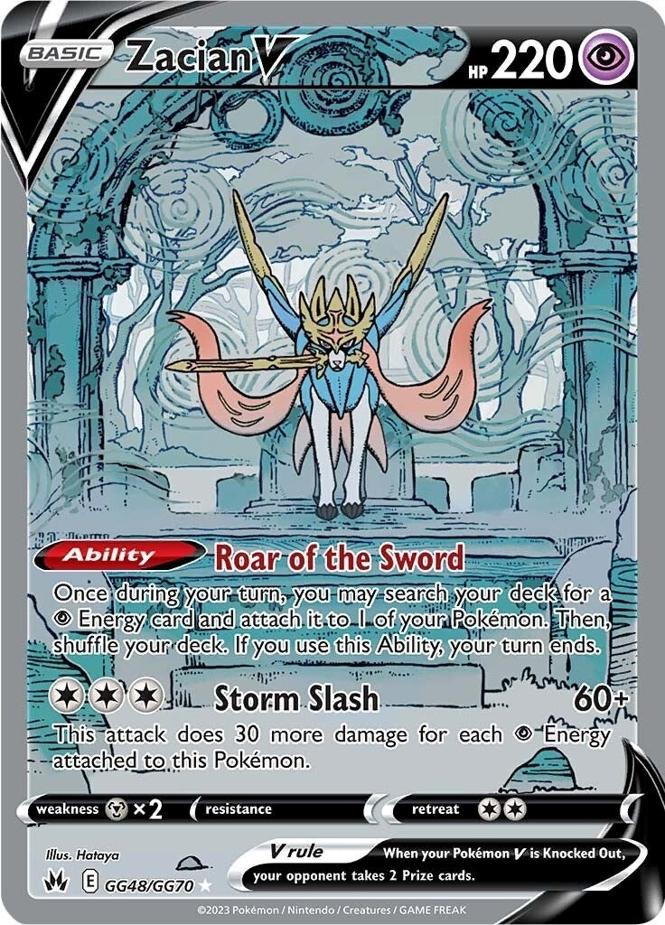 Image for Zacian V (GG48/GG70) (SWSH: Crown Zenith: Galarian Gallery) - Pokemon