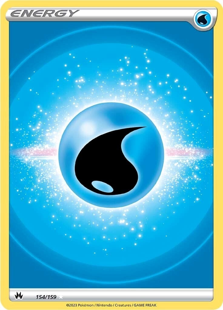 Image for Water Energy (Texture Full Art) (154/159) (SWSH: Crown Zenith) - Pokemon