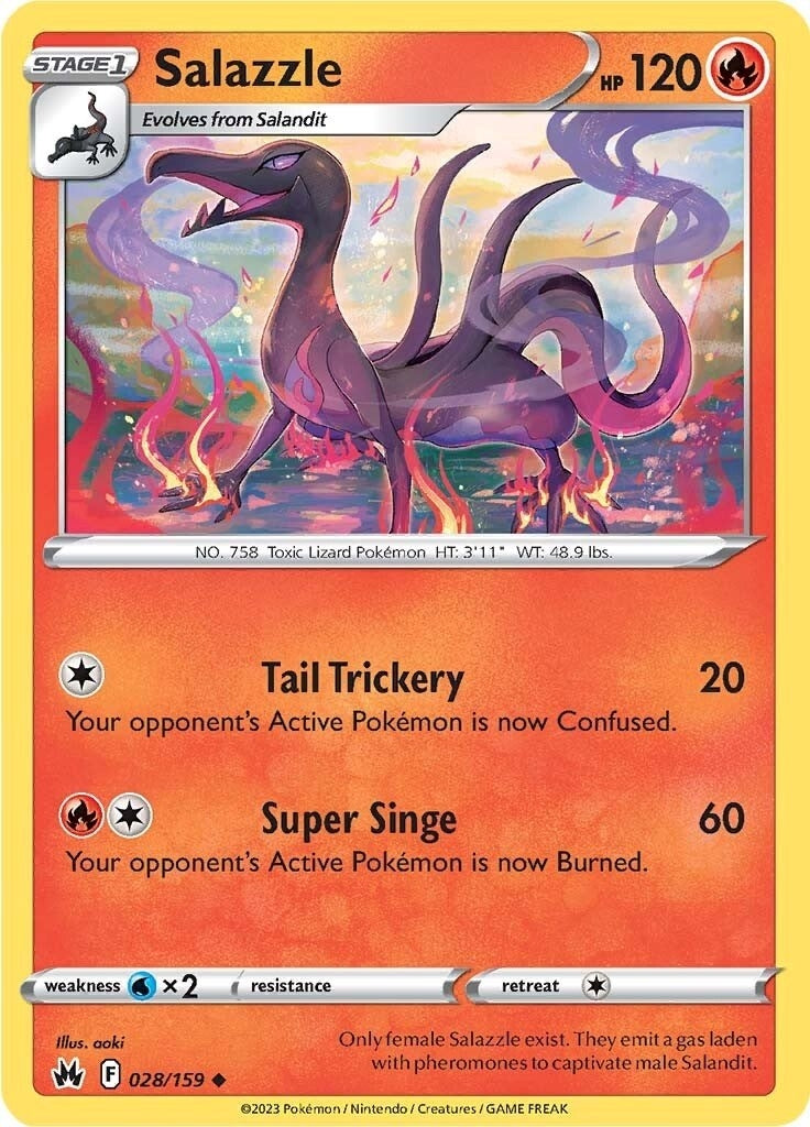 Image for Salazzle (028/159) (SWSH: Crown Zenith) - Pokemon