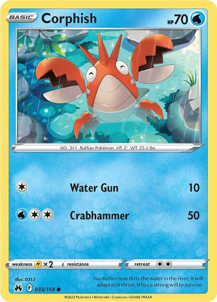 Image for Corphish (033/159) (Crown Zenith) - Pokemon