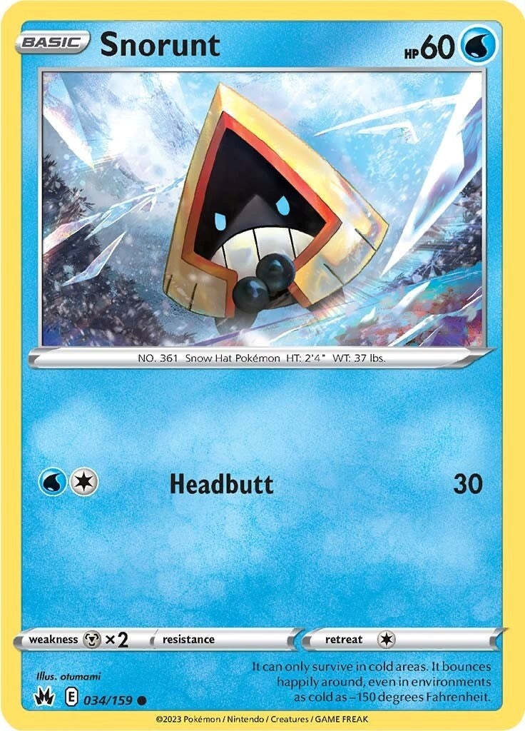 Image for Snorunt (034/159) (SWSH: Crown Zenith) - Pokemon