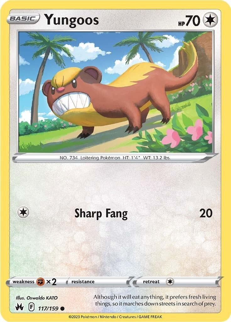 Image for Yungoos (117/159) (SWSH: Crown Zenith) - Pokemon