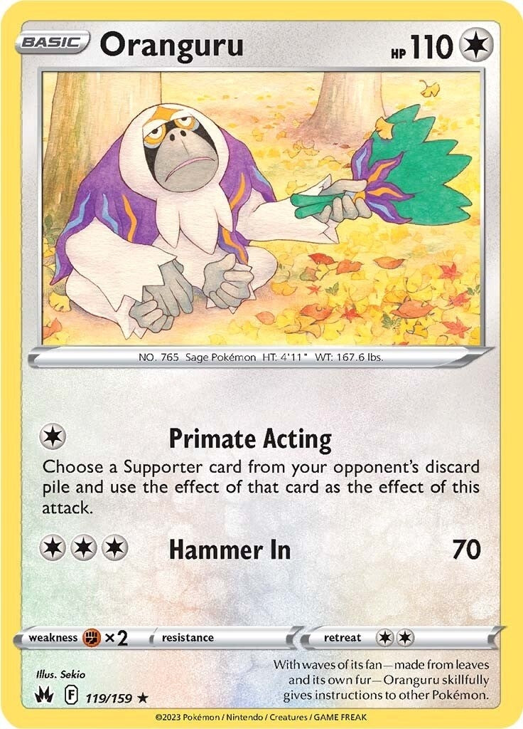 Image for Oranguru (119/159) (SWSH: Crown Zenith) - Pokemon