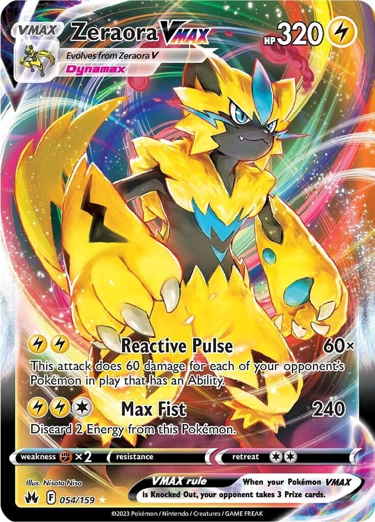 Image for Zeraora VMAX (054/159) (SWSH: Crown Zenith) - Pokemon
