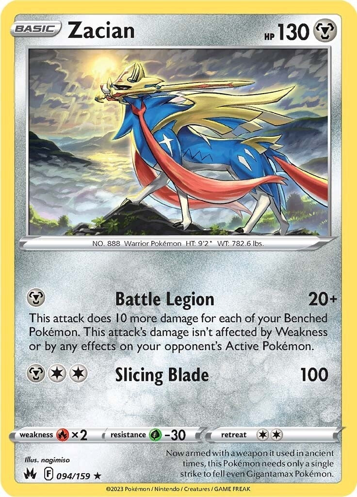 Image for Zacian (094/159) (SWSH: Crown Zenith) - Pokemon