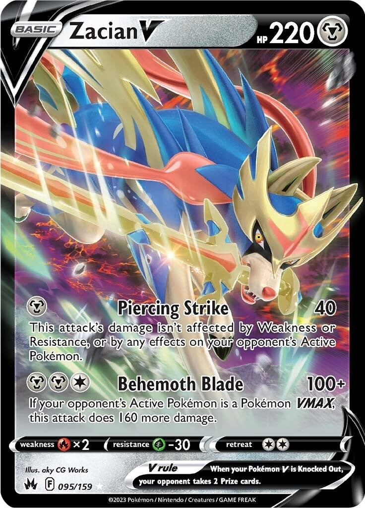 Image for Zacian V (095/159) (SWSH: Crown Zenith) - Pokemon