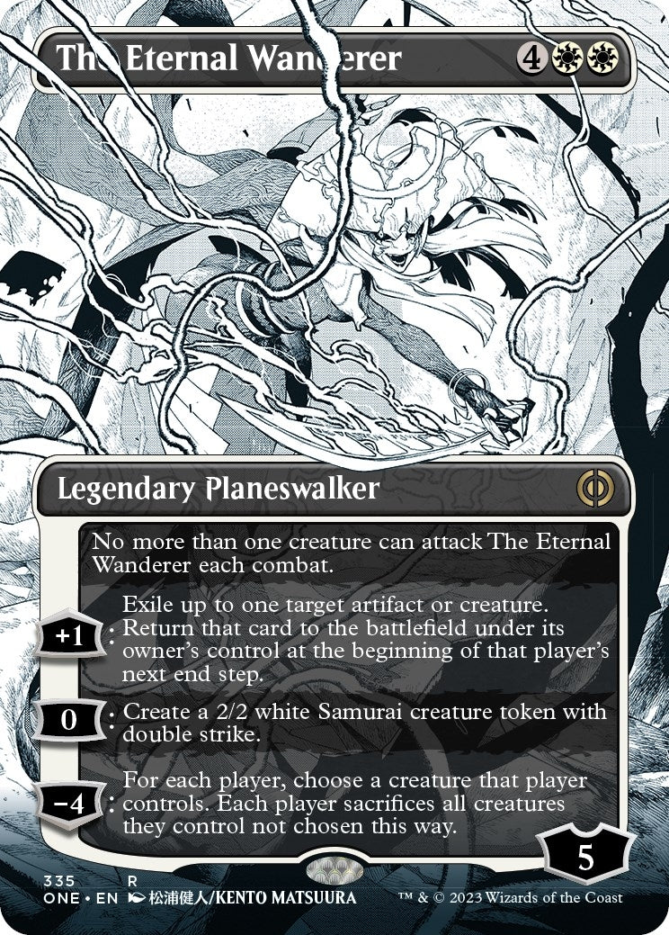 The Eternal Wanderer (Borderless) (335) (Phyrexia: All Will Be One)
