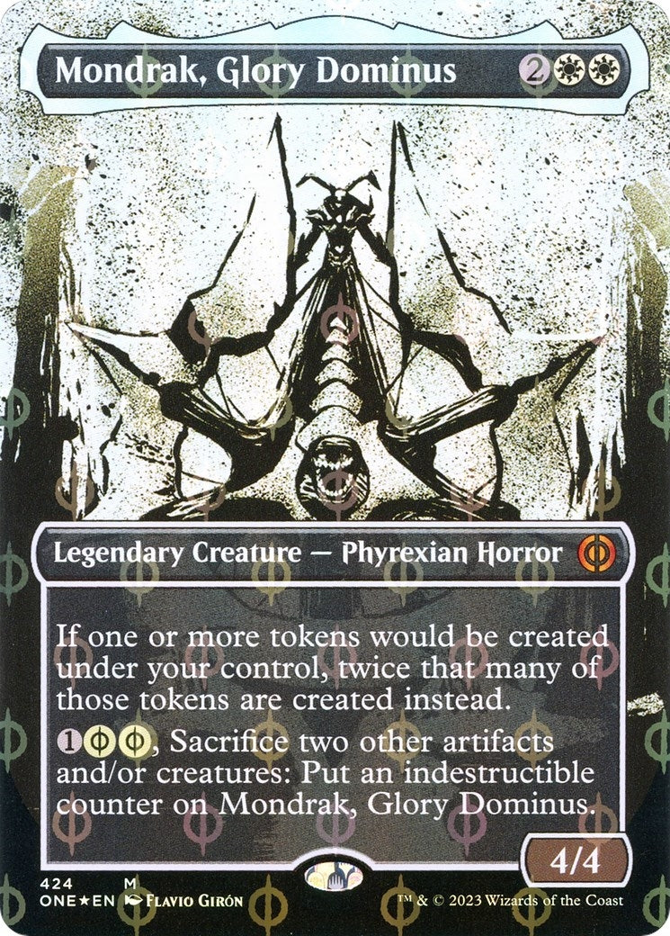 Mondrak, Glory Dominus (Showcase) (Step-and-Compleat Foil) (424) (Phyrexia: All Will Be One)