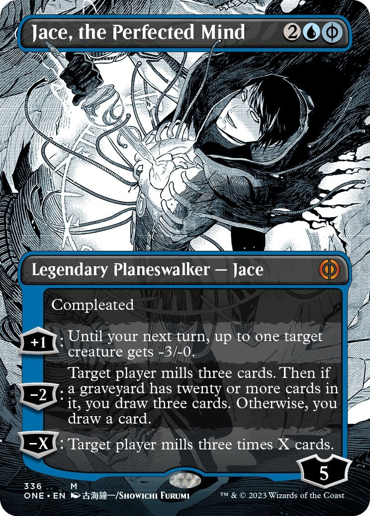 Jace, the Perfected Mind (Borderless) (336) (Phyrexia: All Will Be One)