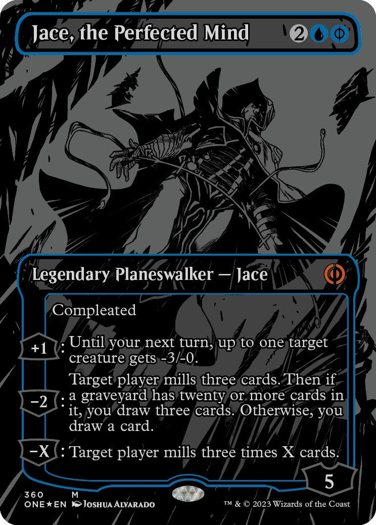 Jace, the Perfected Mind (Oil Slick Raised Foil) (360) (Phyrexia: All Will Be One)
