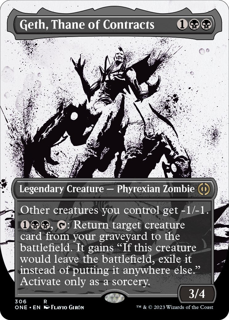 Geth, Thane of Contracts (Showcase) (306) (Phyrexia: All Will Be One)