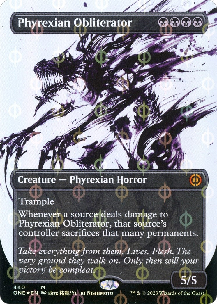 Phyrexian Obliterator (Showcase) (Step-and-Compleat Foil) (440) (Phyrexia: All Will Be One)