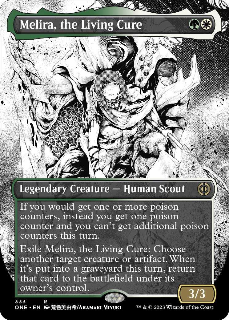 Melira, the Living Cure (Borderless) (333) (Phyrexia: All Will Be One)