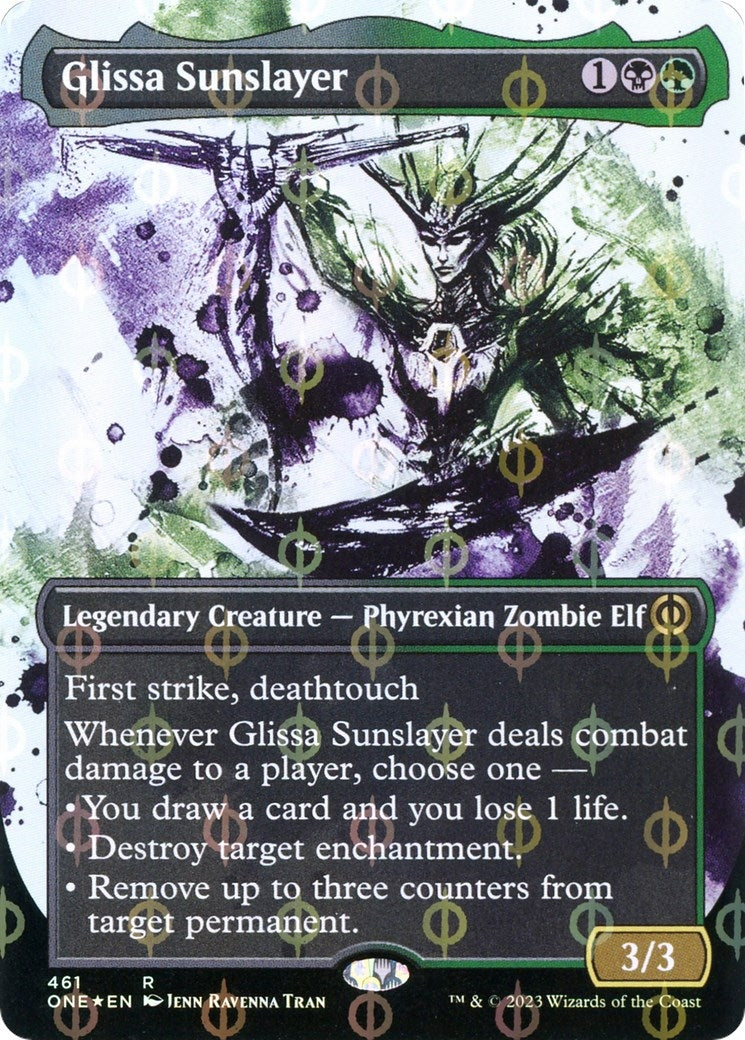 Glissa Sunslayer (Showcase) (Step-and-Compleat Foil) (461) (Phyrexia: All Will Be One)
