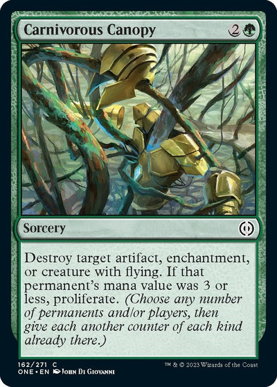 Carnivorous Canopy (162) (Phyrexia: All Will Be One)