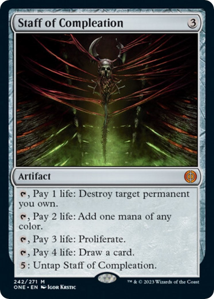 Staff of Compleation (242) (Phyrexia: All Will Be One)