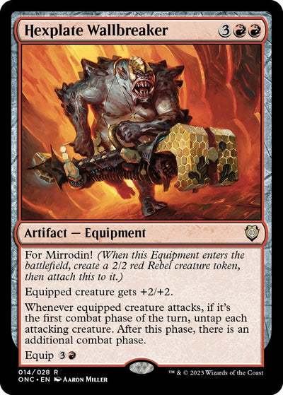 Hexplate Wallbreaker (14) (Commander: Phyrexia: All Will Be One)