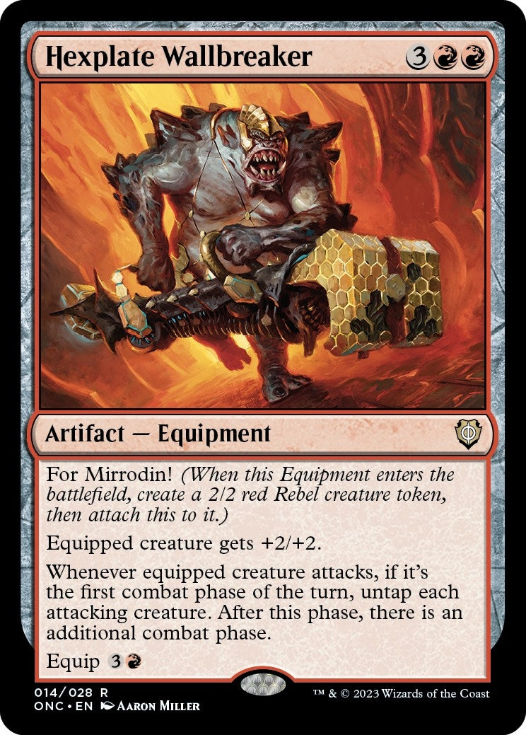 Hexplate Wallbreaker (14) (Commander: Phyrexia: All Will Be One)