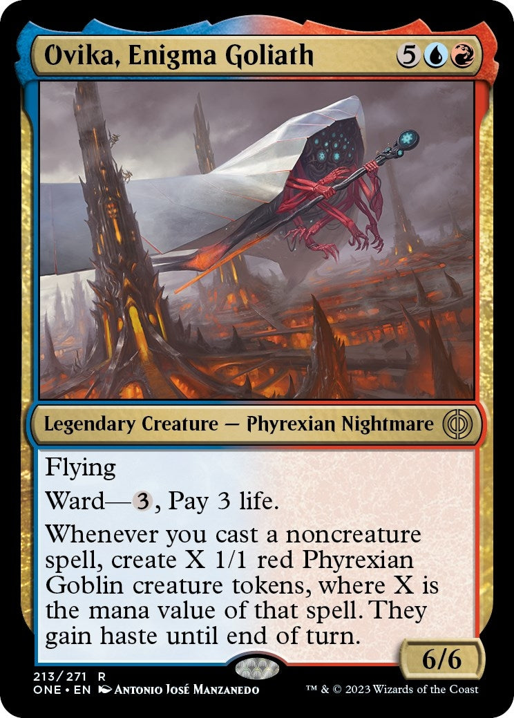 Ovika, Enigma Goliath (213) (Phyrexia: All Will Be One)